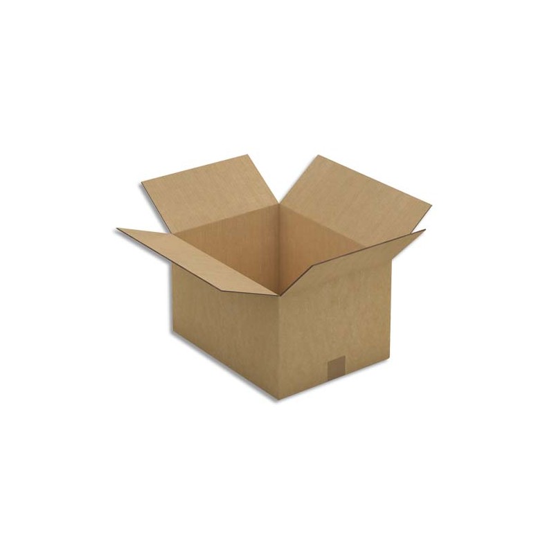 Paquet de 15 caisses américaines double cannelure en kraft brun - Dimensions : 41 x 24 x 31 cm