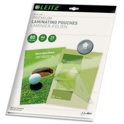 LEITZ Pack de 25 pochettes A4 80 microns UDT 74790000