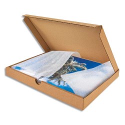 Boîte postale extra-plate en carton Brun - Dimensions : L30,5 x H2,5 x P22 cm