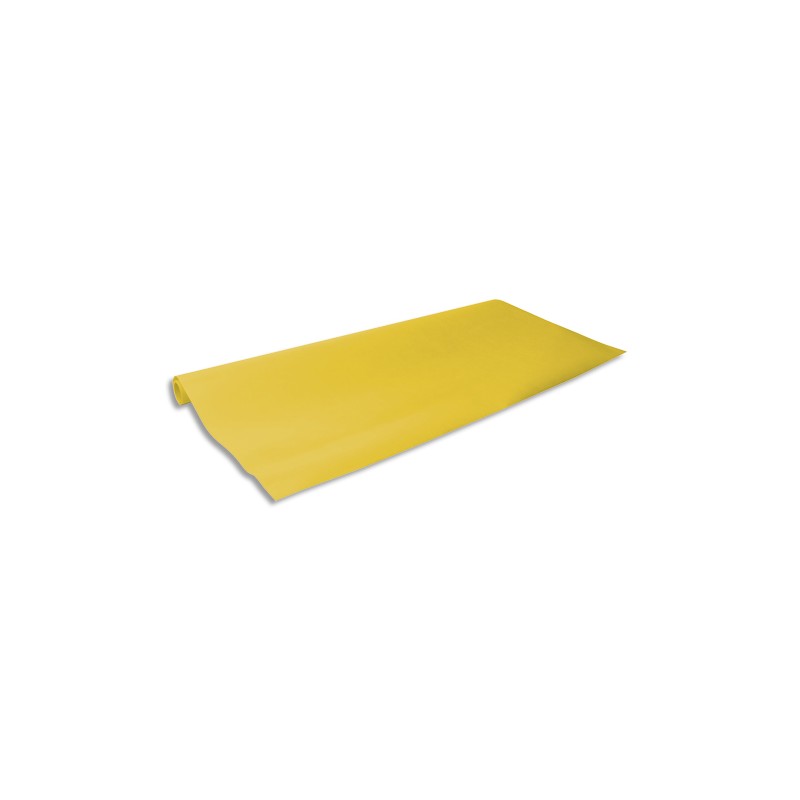 CLAIREFONTAINE Rouleau papier kraft couleur vergé 65g format 3x0.70m, coloris Jaune citron