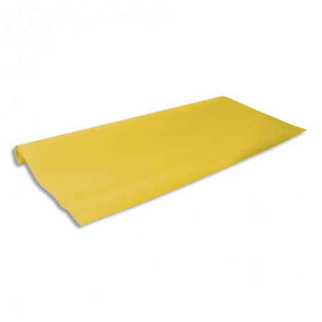 CLAIREFONTAINE Rouleau papier kraft couleur vergé 65g format 3x0.70m, coloris Jaune citron