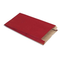 Paquet de 250 sachets kraft Rouge - Format : O16 x H25 x S8 cm