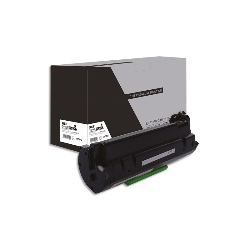 PSN Cartouche compatible laser noir Lexmark 60F2H00, L1-LT602H