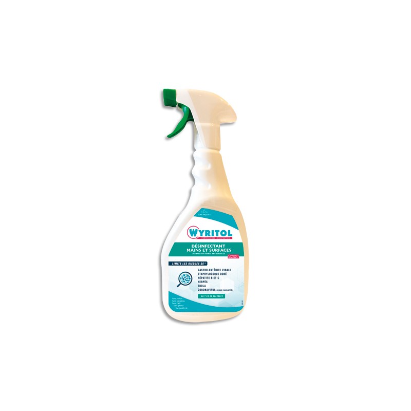 WYRITOL Flacon spray 750 ml dégraissant, désinfectant, pour surface et mains
