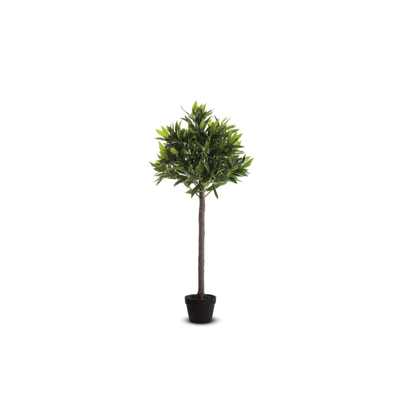 PAPERFLOW Plante artificielle Olivier feuillage en polyéthylène Vert, pot standard, Hauteur 125 cm