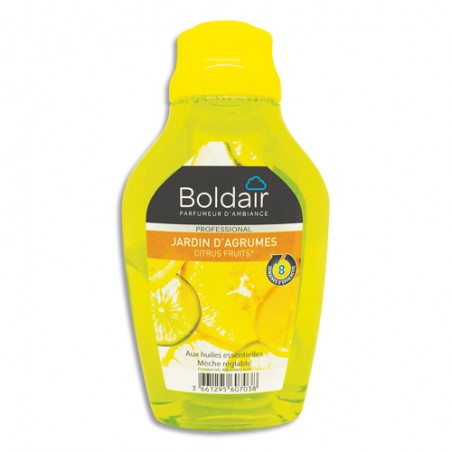 BOLDAIR Flacon mèche 375 ml réglable, aux huiles essentielles, parfum Jardin d'agrumes Professional