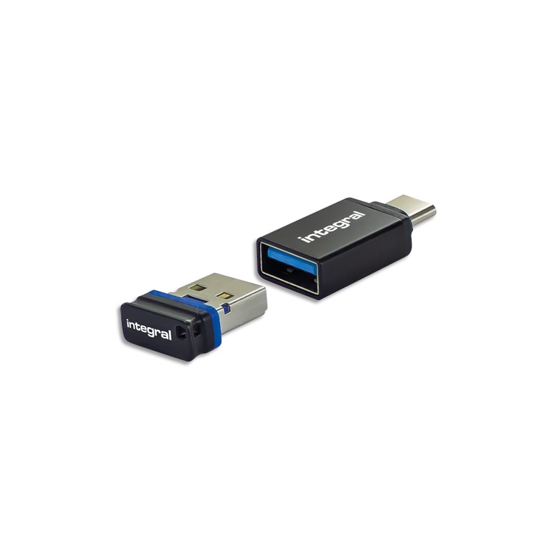 INTEGRAL Adaptateur clé USB 3.0 vers USB type C INADUSB3.0ATOCTW
