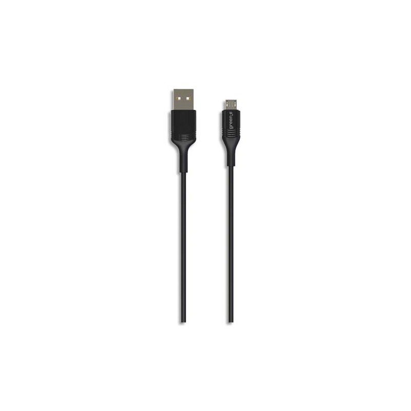 GREEN-E Câble micro USB 1,2m Noir 2,4A, 12W GR1033