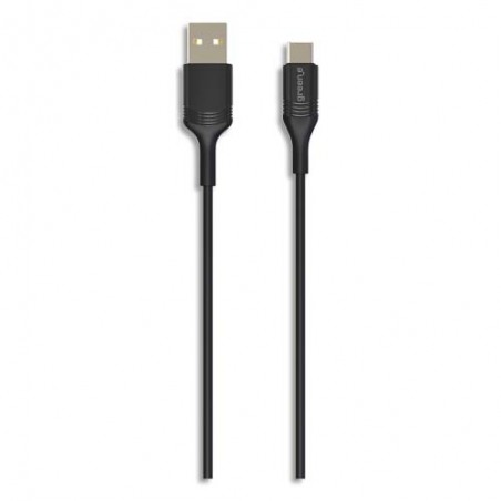 GREEN-E Câble USB-C/USB-A 2,5m Noir 3A, 18W GR7070