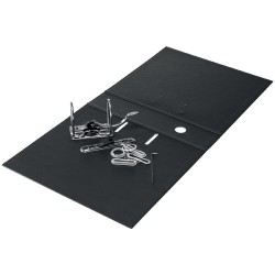 LEITZ Classeur à levier RECYCLE en carton, dos de 5 cm, mécanisme 180 °, 100% recyclable, coloris noir