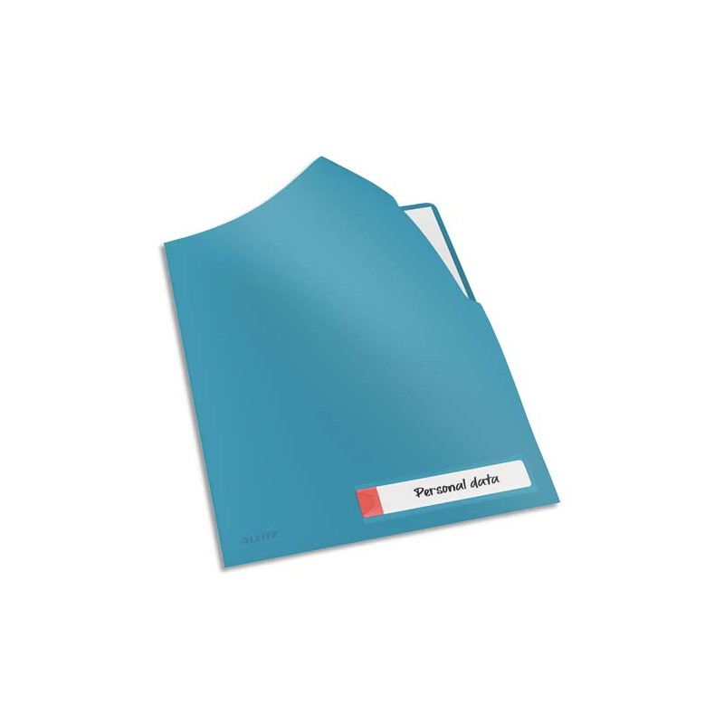 LEITZ Chemise COSY simple format A4, en polypropylène, coloris bleu