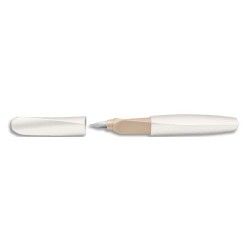PELIKAN Plume TWIST White Pearl pour droitiers et aux gauchers, plume acier inoxydable Medium