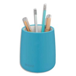 LEITZ Pot à crayons COSY. Dimensions : L9,2 x H13,8 x P9,2 cm. Coloris bleu.