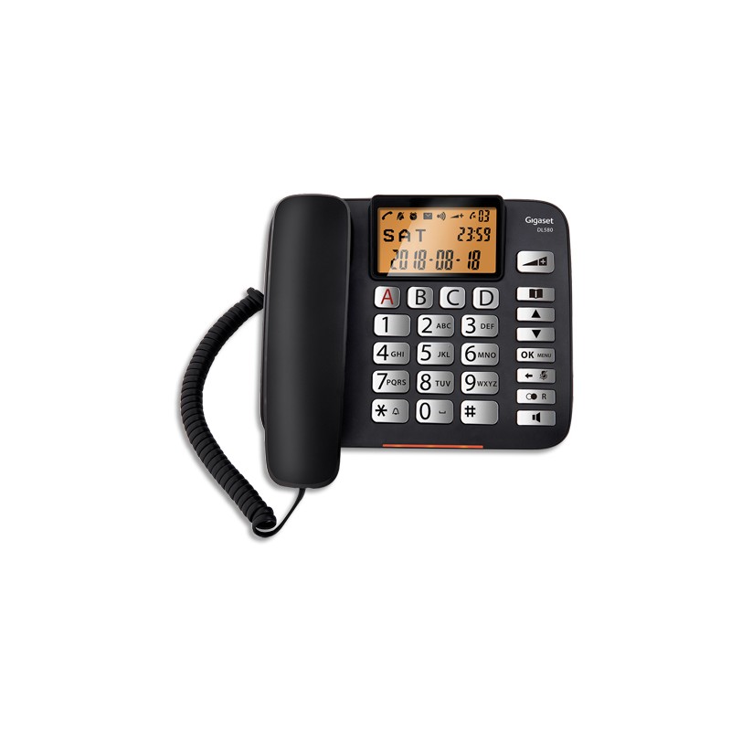 GIGASET Téléphone filaire DL580 S30350-S216-N101