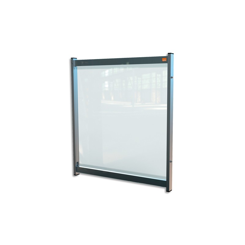 NOBO Extension de séparation modulaire pour bureau film PVC transparent, Médium - Dim L75 x H82 x P40 cm