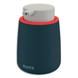 LEITZ Distributeur Cosy en céramique Gris foncé de liquide ou de savon - Diamètre 8,5 x Hauteur 13,3 cm