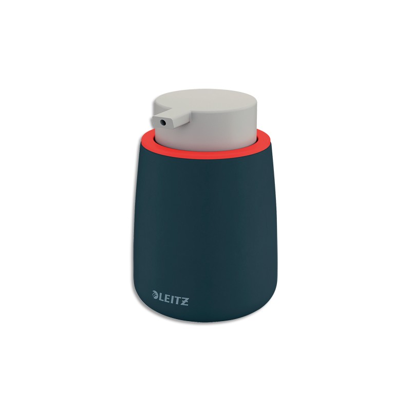 LEITZ Distributeur Cosy en céramique Gris foncé de liquide ou de savon - Diamètre 8,5 x Hauteur 13,3 cm
