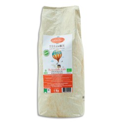 TERRAMOKA Paquet d'1kg de Café bio en grains Arabica du Brésil et du Mexique