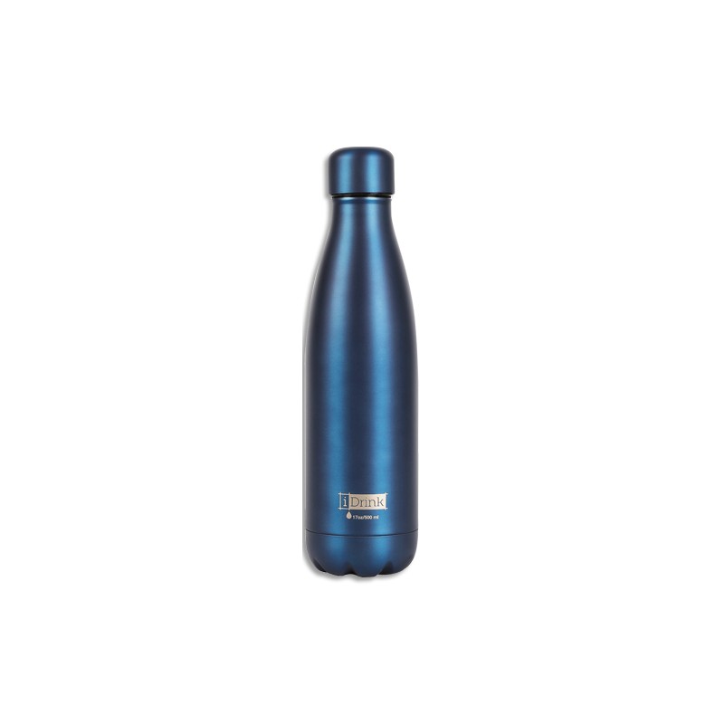 I-DRINK Bouteille thermique de 500 ml Bleu mat