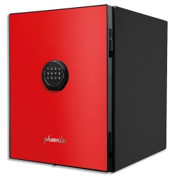 PHOENIX Coffre-fort de sécurité Spectrum Plus Rouge 36L, à serrure électronique, L47 x H52,5 x P40,5 cm