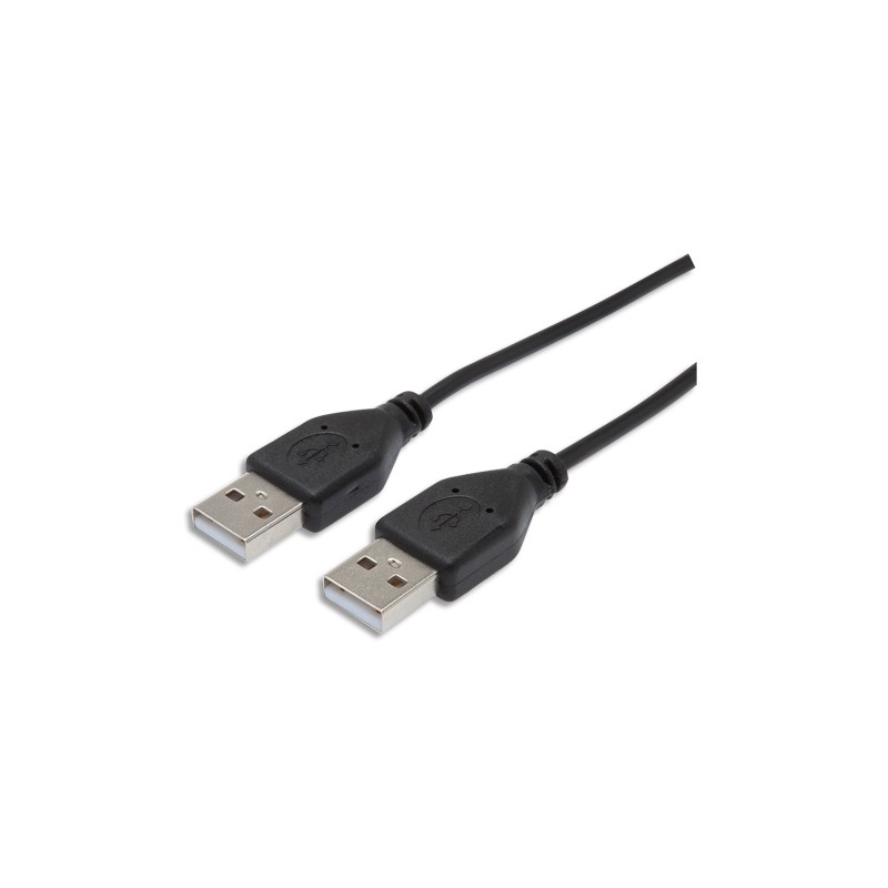 APM Câble USB 2.0 AA Mâle/Mâle 1,8m Noir 570306