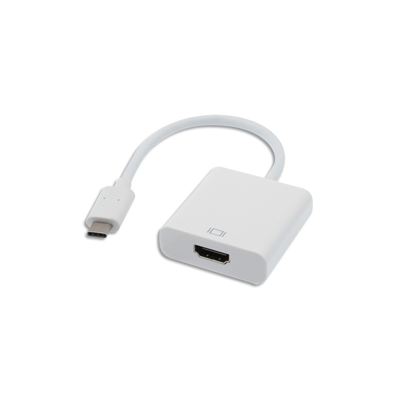 APM Adaptateur USB 3.1 Type-C Mâle / HDMI Femelle 15cm Blanc 590478