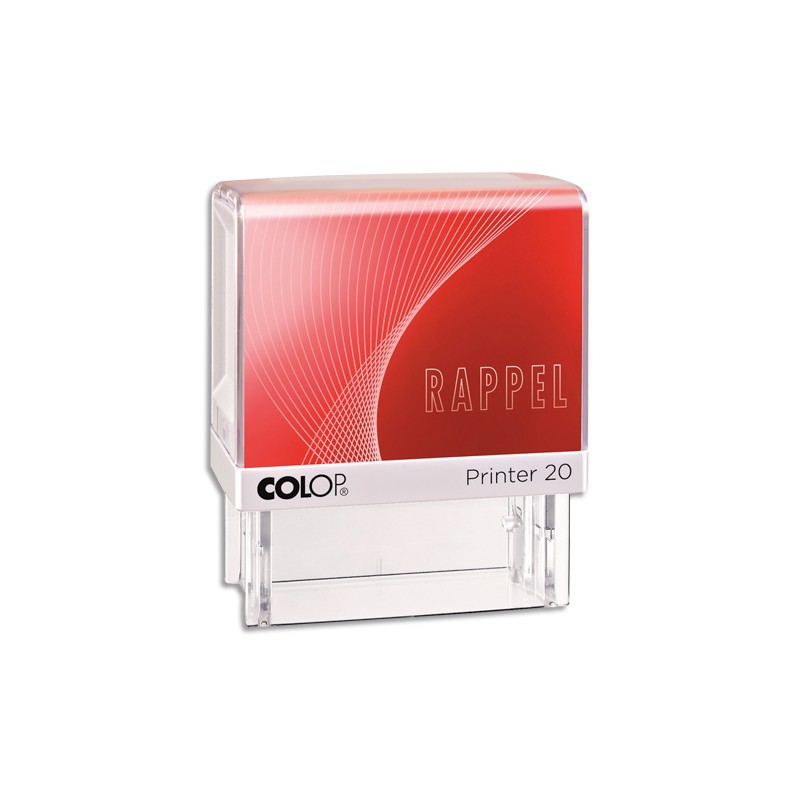 COLOP Timbre formule RAPPEL - Printer 20 L à encrage automatique Rouge. Dim.empreinte 14x38mm