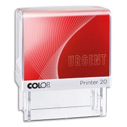 COLOP Timbre formule URGENT - Printer 20 L à encrage automatique Rouge. Dim.empreinte 14x38mm