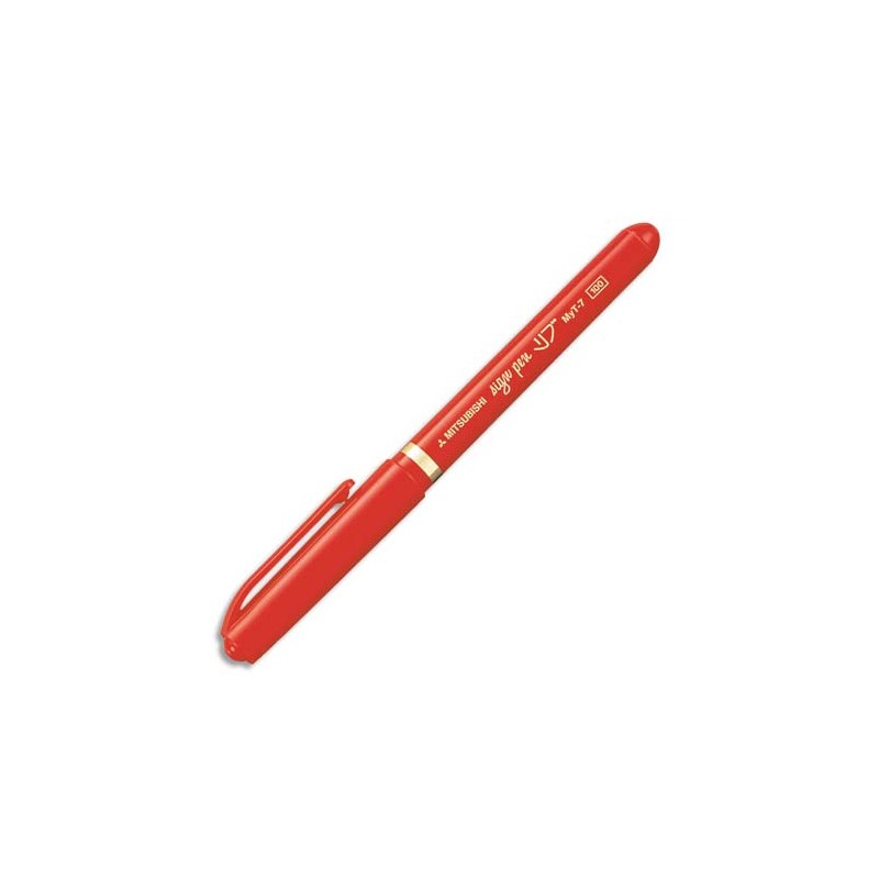UNI-BALL Stylo-feutre pointe en nylon largeur de trait 0,8 mm encre à pigments Rouge SIGN PEN MYT7