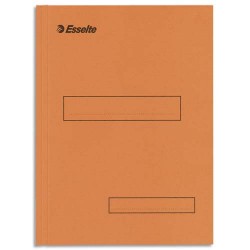 ESSELTE Boîte de 100 sous-dossiers 160g à 2 rabats Orange Scor, pour dossiers armoire et tiroir