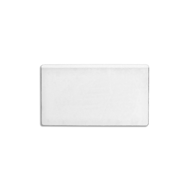 DURABLE Sachet 10 Pochettes adhésives Pocketfix H65 x L105 mm - ouverture latérale - Transparent