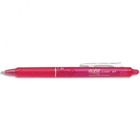 PILOT Stylo Roller FriXion Clicker rétractable, pointe moyenne Rose