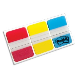 POST-IT Marque-pages POST-IT® rigides (3x22) couleurs classiques