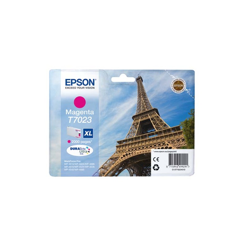 EPSON Cartouche Jet d'encre Magenta XL Tour Eiffel C13T702340