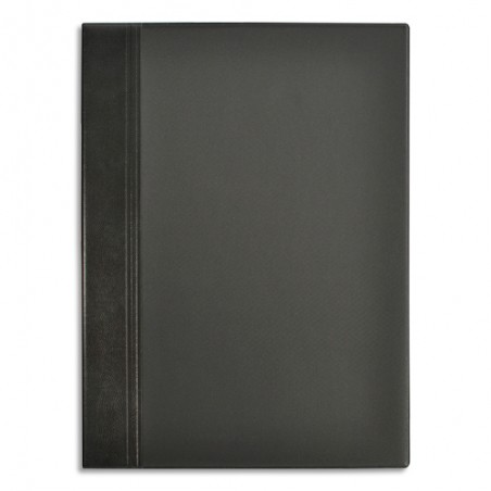 OXFORD Protège documents ELEGANCE 40 vues, 20 pochettes. En PVC opaque ultra rigide. A4. Coloris Noir