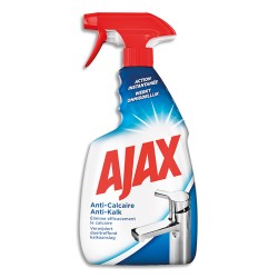 AJAX Spray 750 ml Nettoyant Détartrant salle de bain, anticalcaire, désodorise et respecte les surfaces