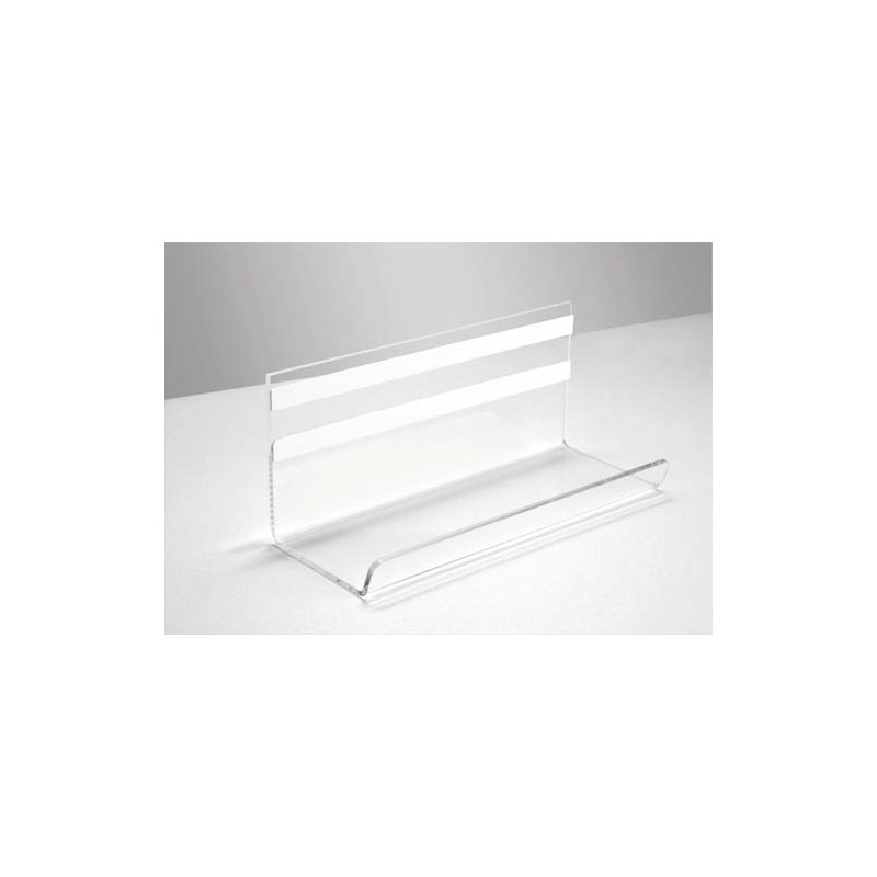 SIGEL Porte-marqueurs transparent, fixation avec bande adhésive acrylique 3 mm, Dimensions 17x7,5x7 cm
