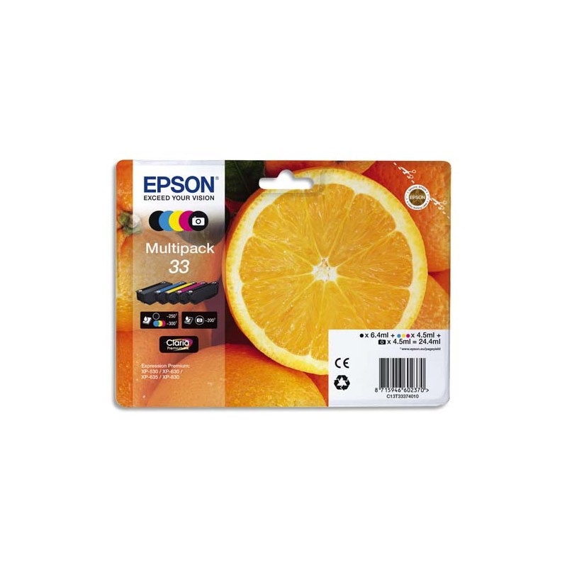 EPSON Multipack Jet d'encre Orange C13T33374010