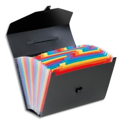 VIQUEL Trieur malette Rainbow 26 compartiments, polypro 10/10e, Noir intérieur multicolore