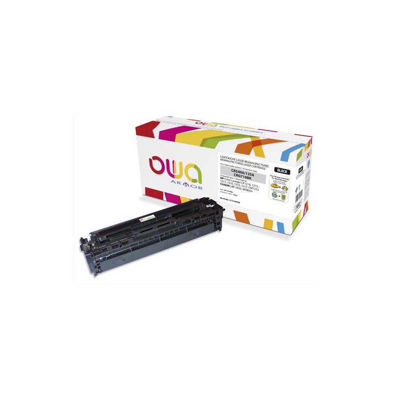 OWA Cartouche compatible Laser Noir CB540A K15104OW