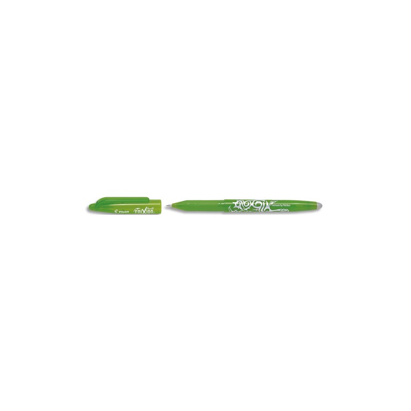 PILOT Stylo bille encre gel qui s'efface à l'aide de la gomme en bout de stylo FriXion Vert pomme