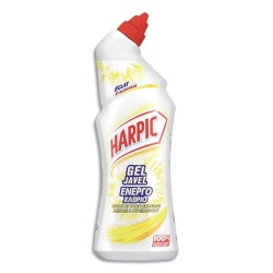 HARPIC Flacon 750 ml Eclat et Blancheur gel javel pour toilette, parfumé citron pamplemousse