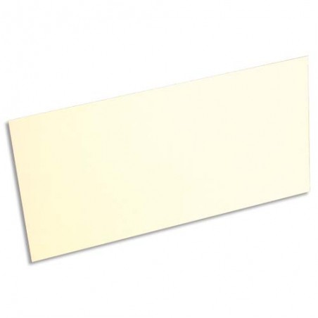 CLAIREFONTAINE Paquet de 25 cartes 210g POLLEN 10,6x21,3cm. Coloris Ivoire