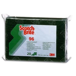 SCOTCH-BRITE Tampon récurant Vert récurant puissant et résistant - Dim. 15,8 x 0,8 x 9,5 cm 11004