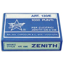ZENITH Boîte de 1000 agrafes 130/E - 6/4 en acier 111511