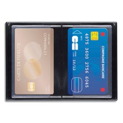 OXFORD Etuis pour 10 cartes de crédit, 6,5 x 19,5 cm, PVC 15/100eme