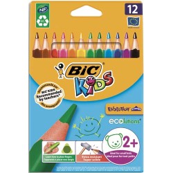 BIC Etuis de 12 crayons Evolution Triangle