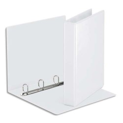 ESSELTE Classeur à couverture personnalisable sur deux faces en PVC Blanc – dos de 5 cm