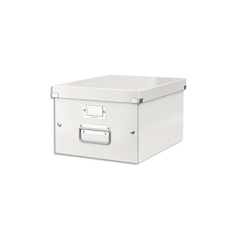 LEITZ Boîte CLICK&STORE M-Box. Format A4 - Dimensions : L281xH200xP369mm. Coloris Blanc.