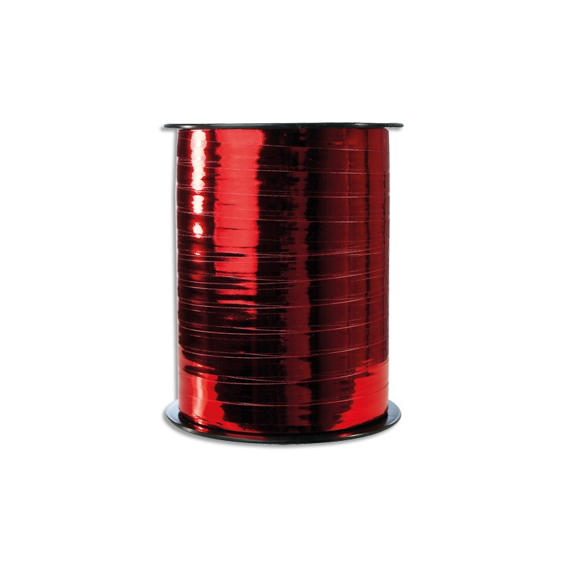 CLAIREFONTAINE Bobine bolduc de comptoir 250x0,7m. Coloris Rouge métallisé